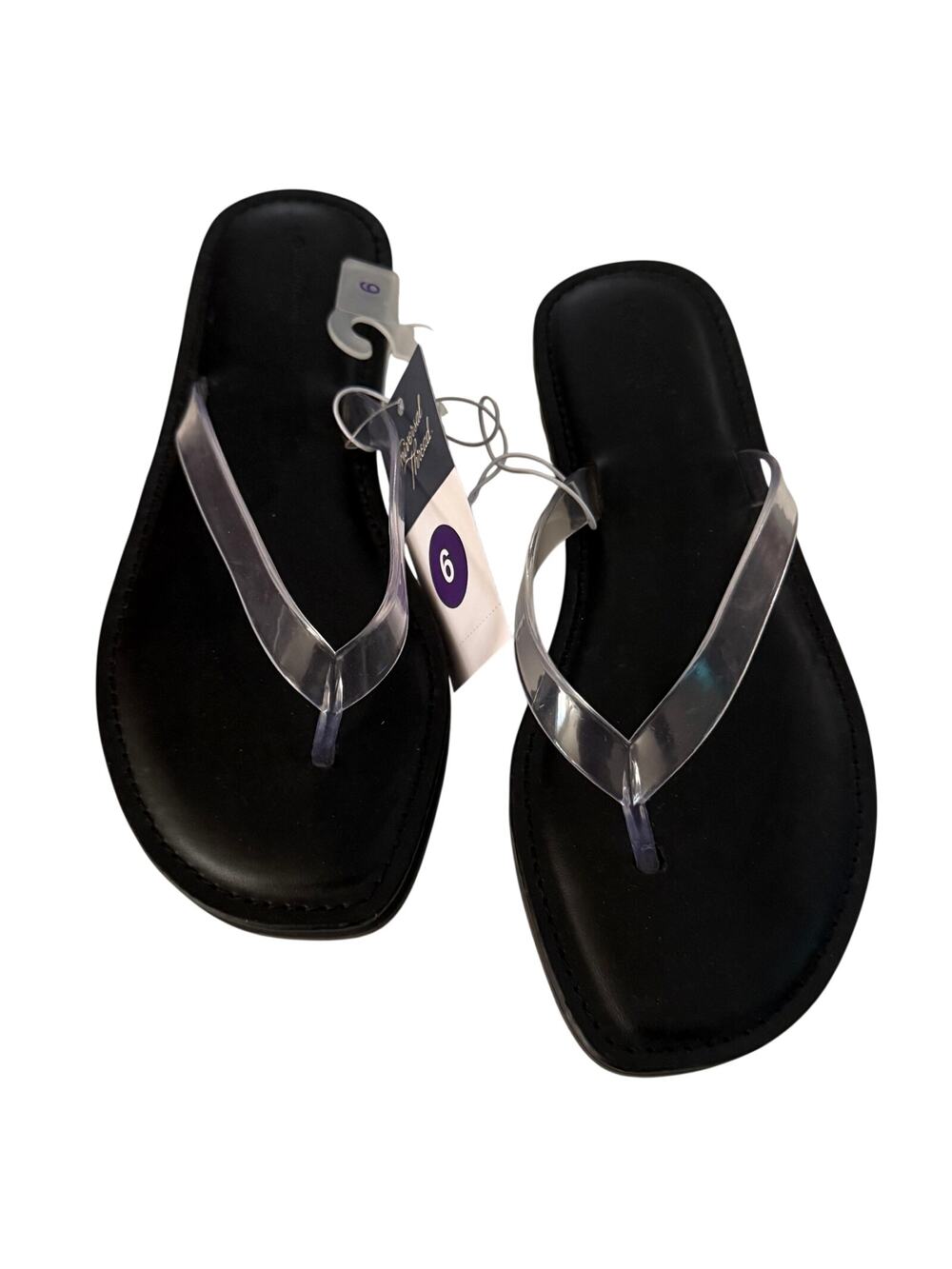 Universal Thread Black Memory Foam Sandals NEW